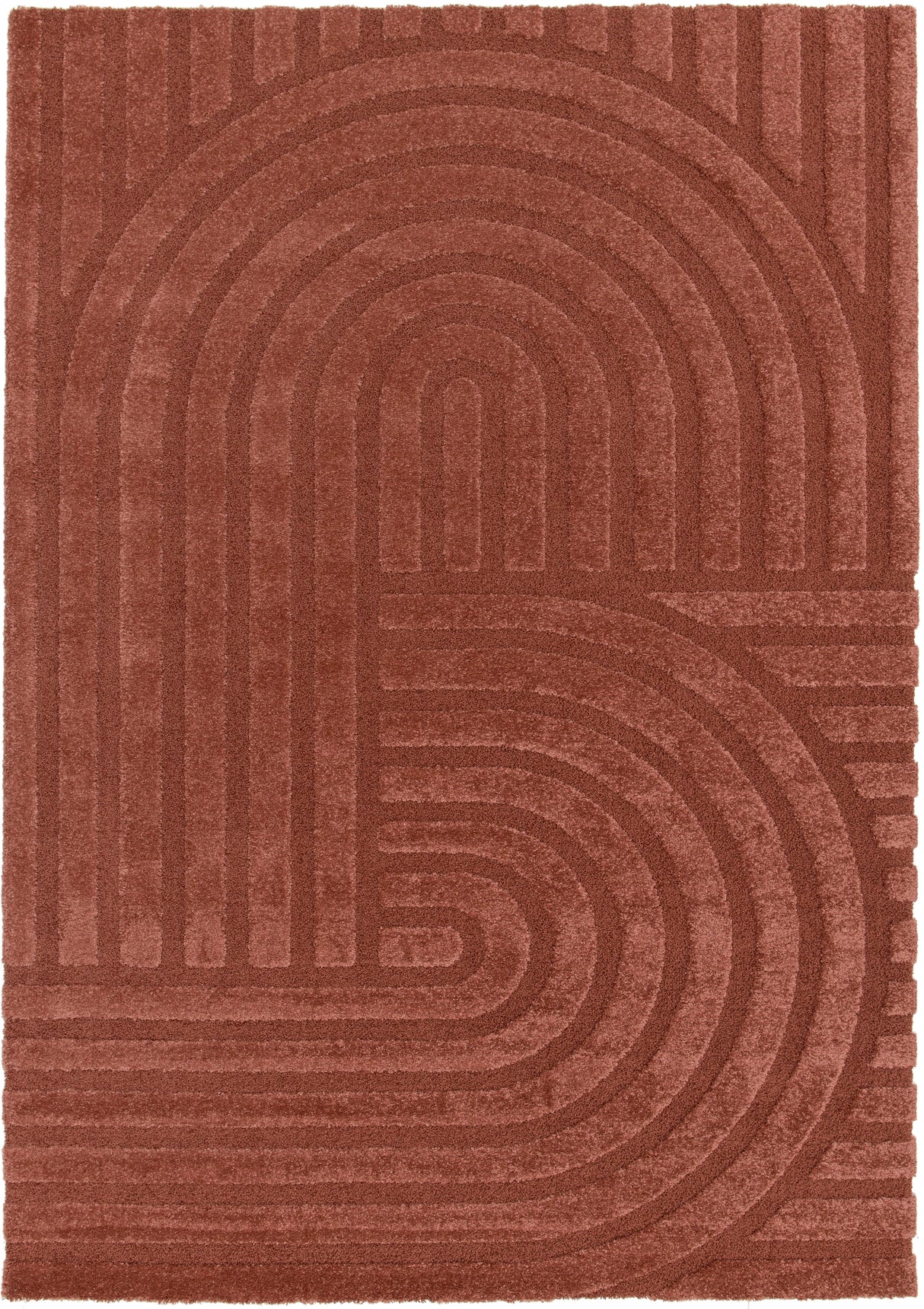 Lilly Modern Rust Rug 59773 022