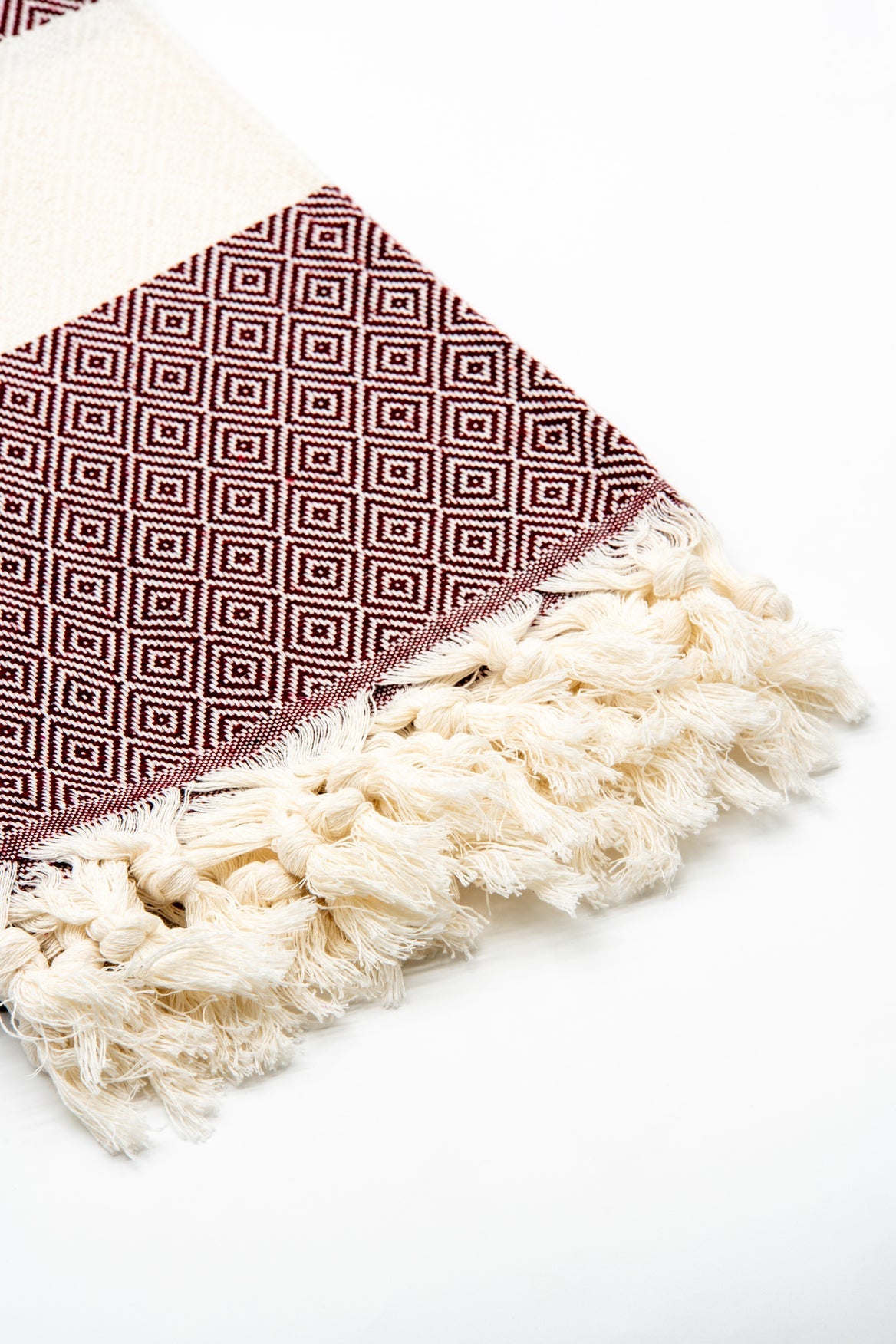 Turkish Cotton Towel - Maroon