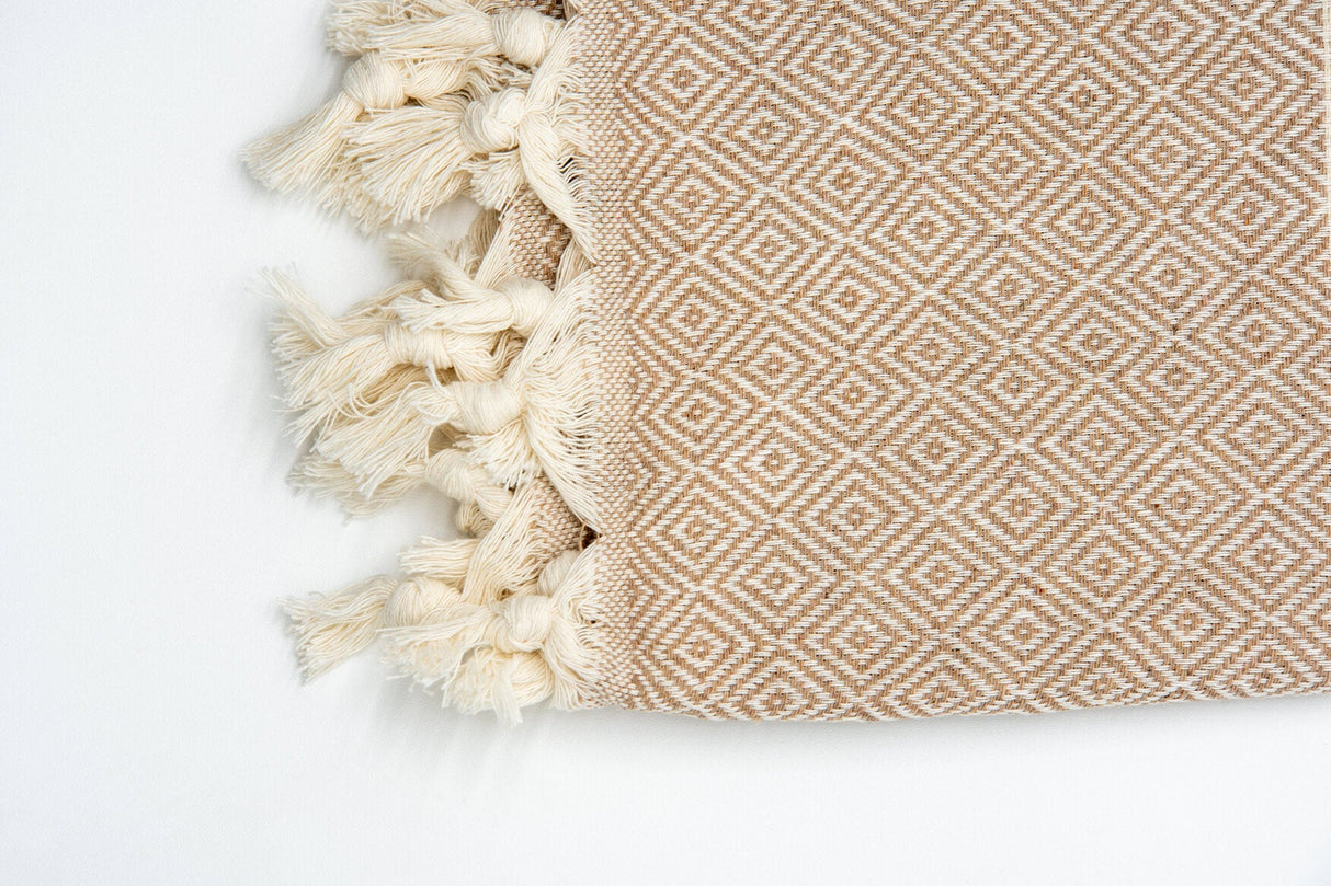 Turkish Cotton Towel - Beige