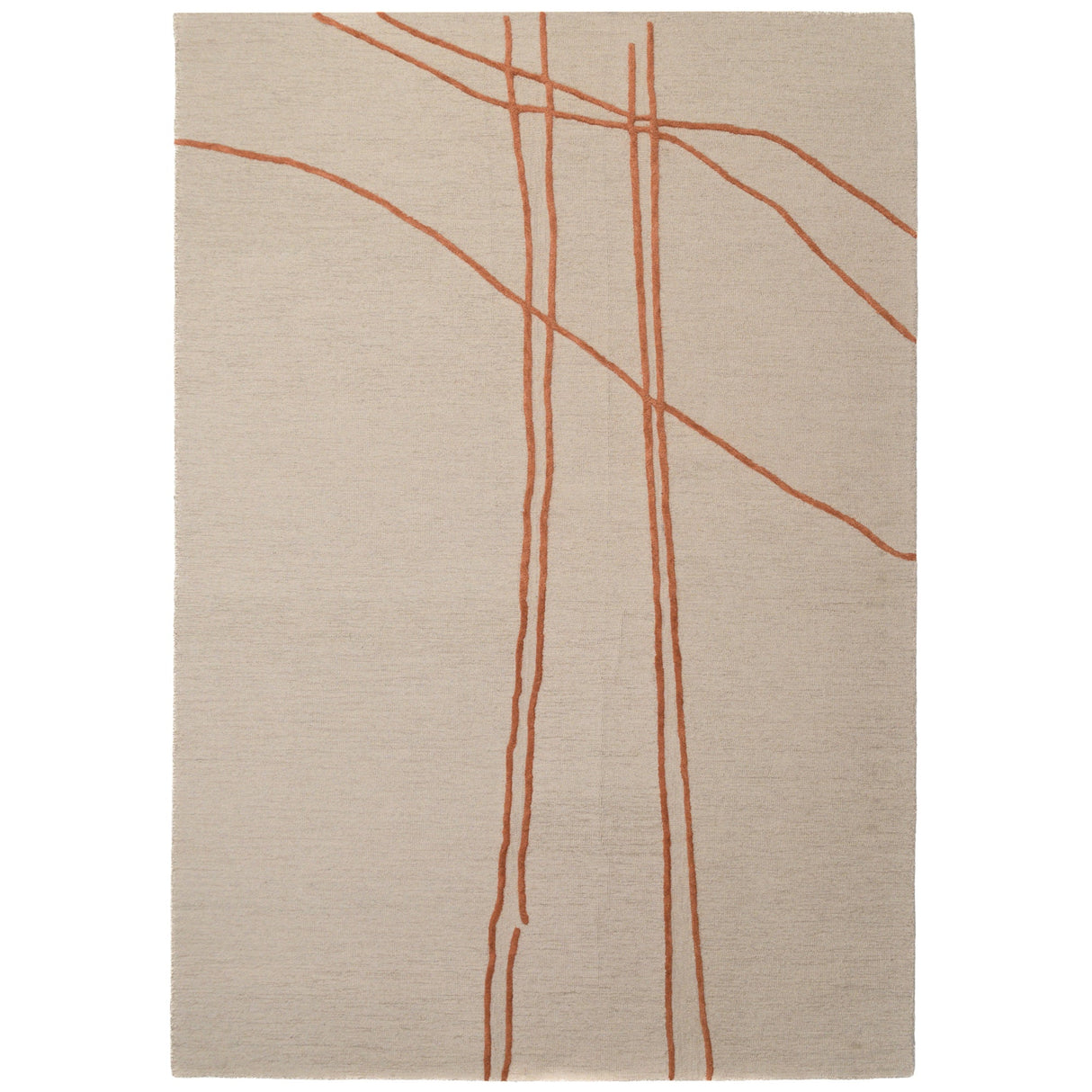 Fabien Handtufted Wool Rust Crossroads