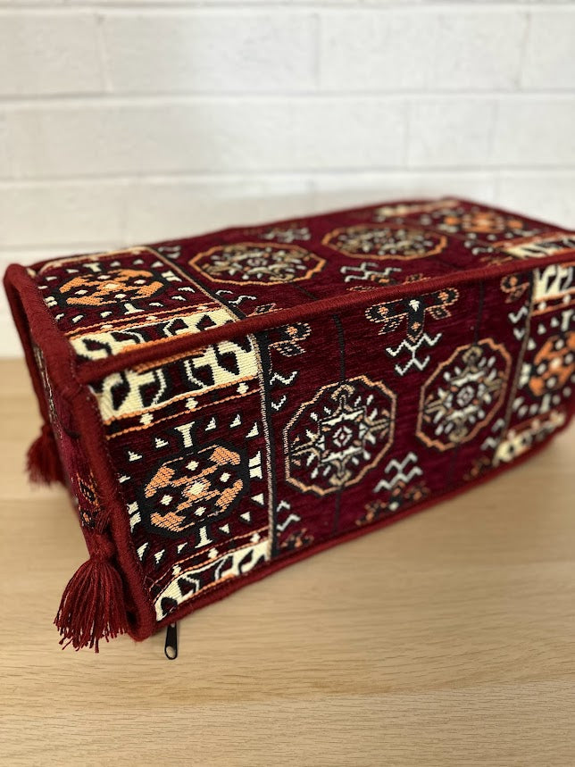 Armrest Maroon Elegance