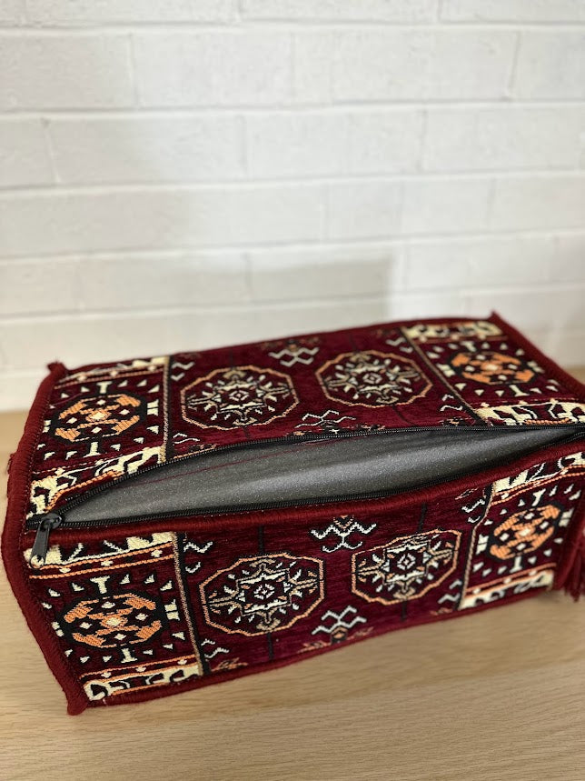 Armrest Maroon Elegance