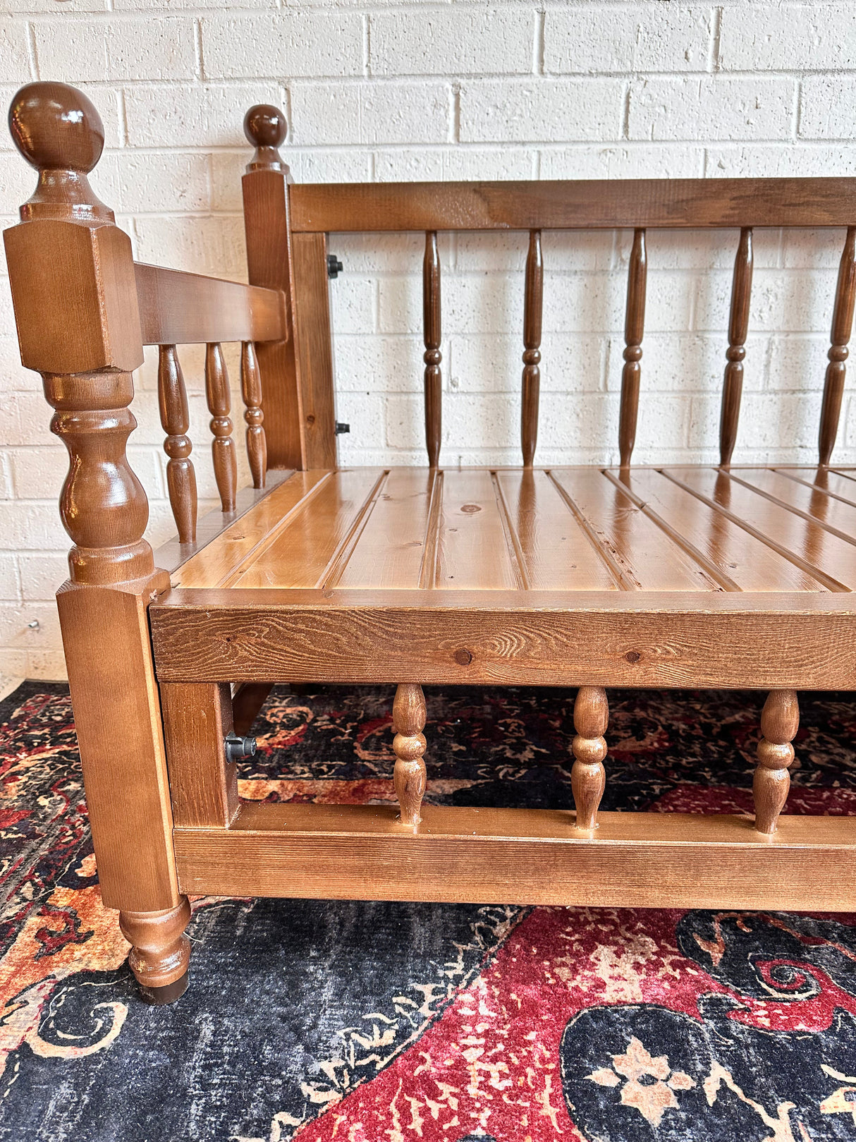 3-Seater Dark Colour Wood Sedir