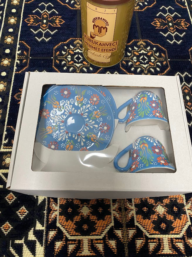 Turkish Coffee Cups - Blue
