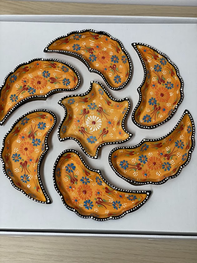Ceramic Dip Set - Orange