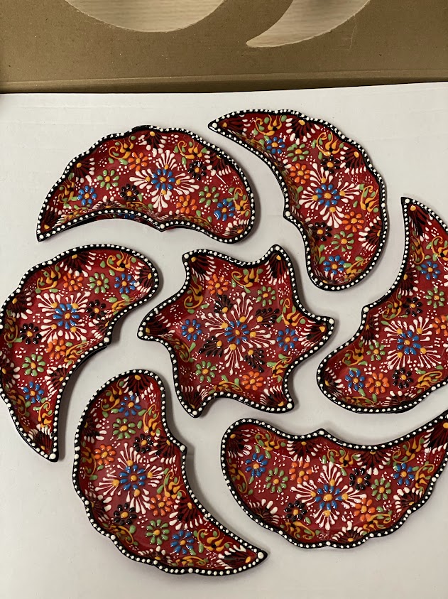 Ceramic Dip Set - Red