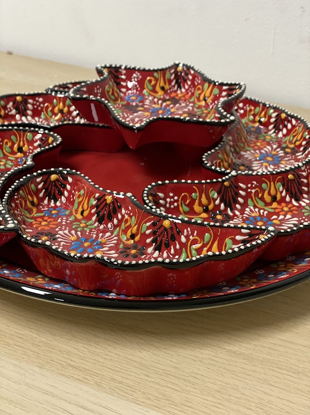 Ceramic Dip Set - Red