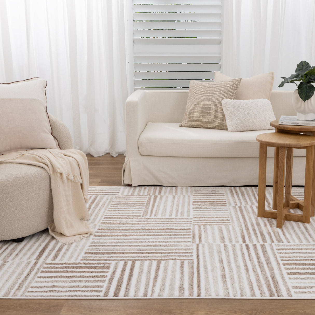 Serenity Geo Earth Rug