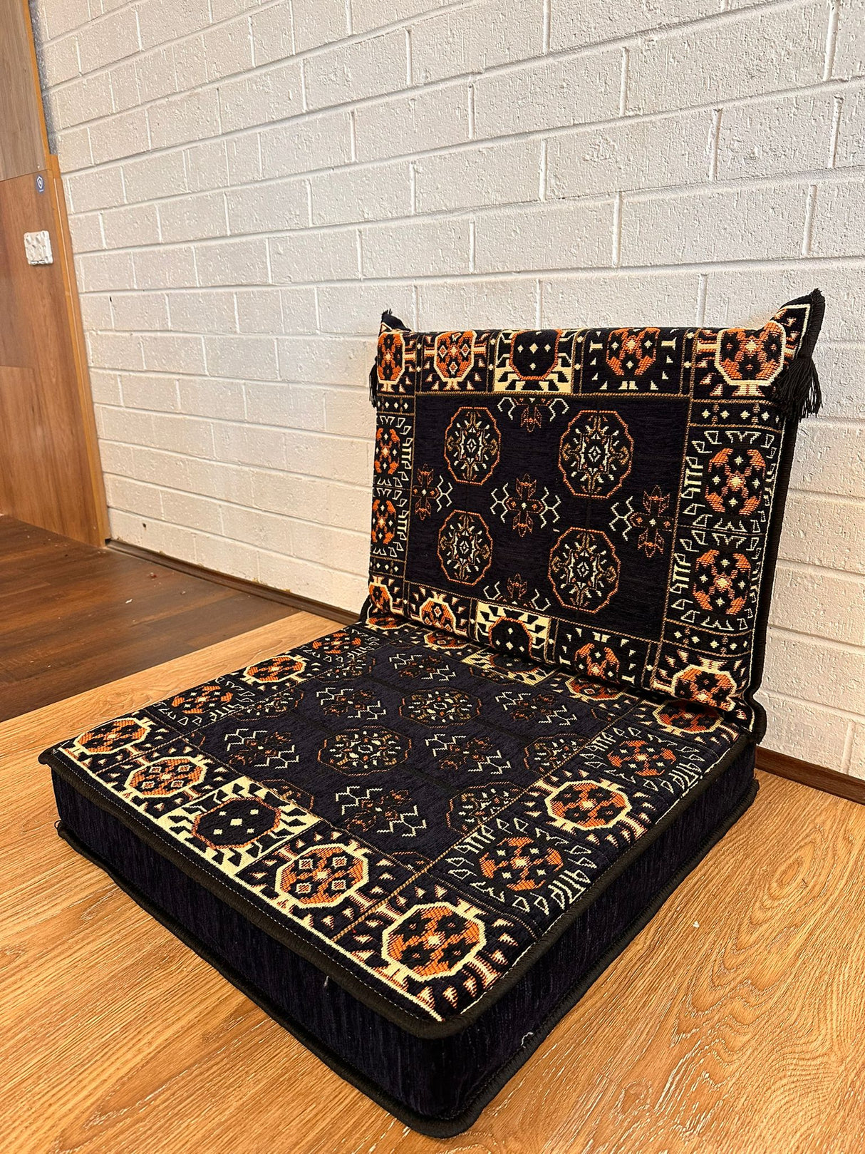 Single Cushion Set - Navy Elegance