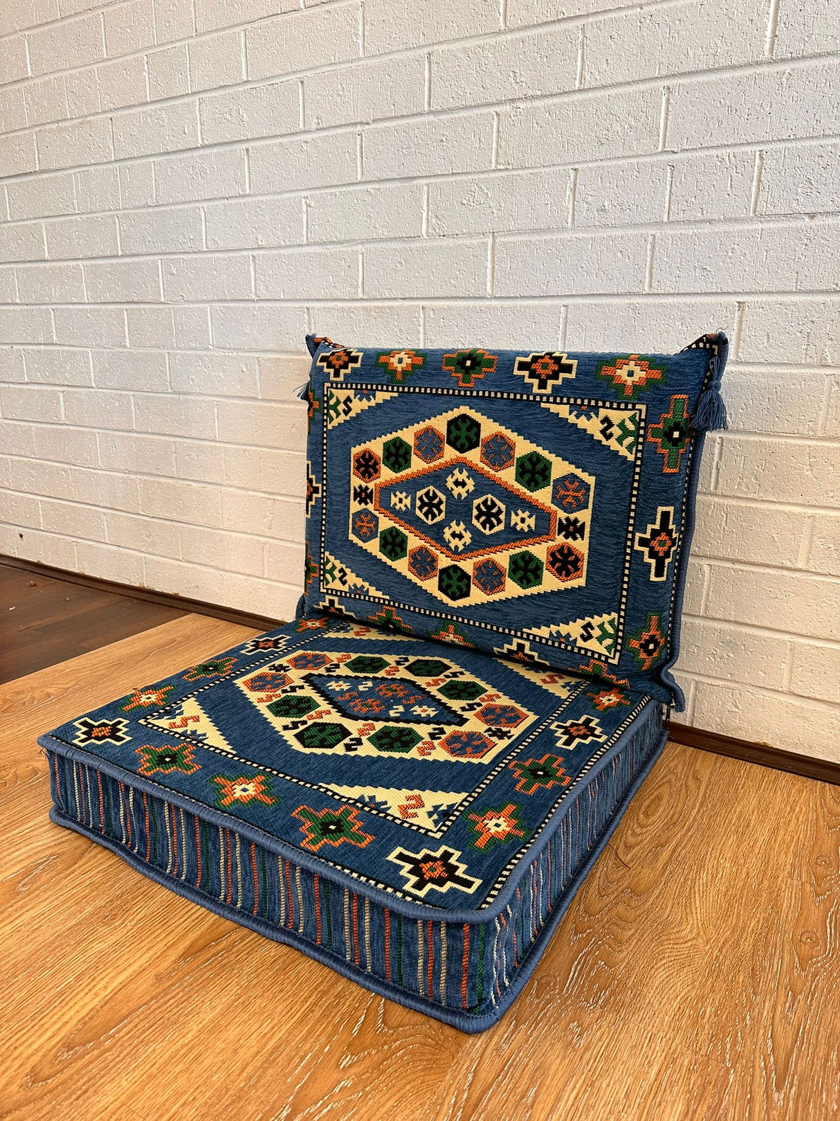 Single Cushion Set - Blue Classic