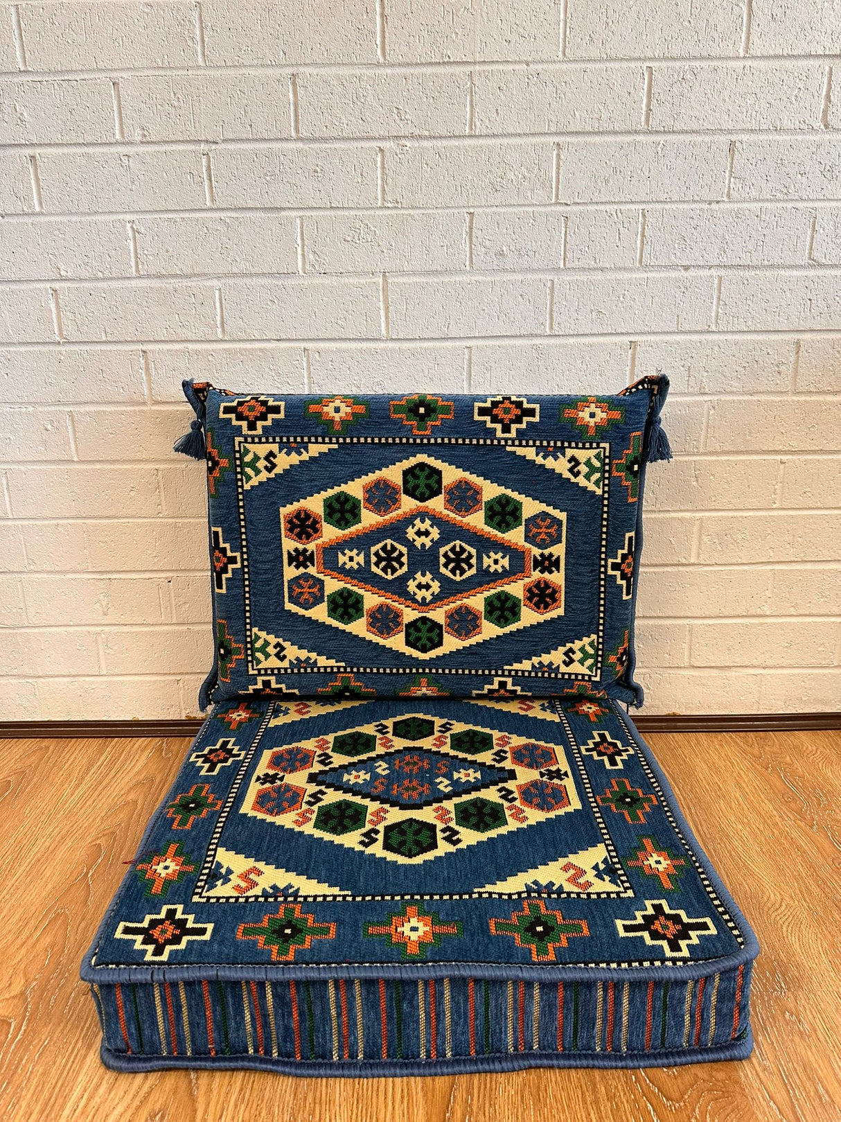 Single Cushion Set - Blue Classic