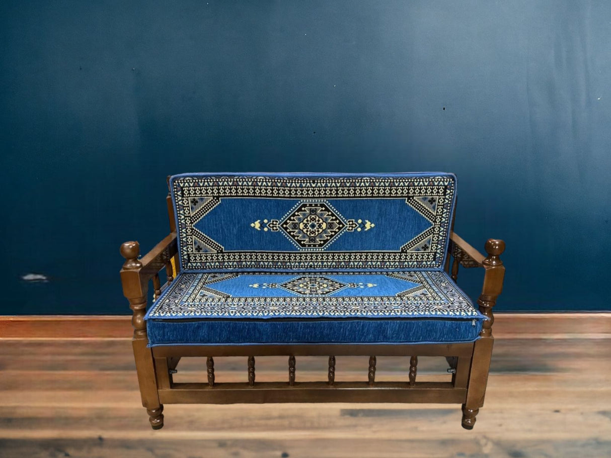 Double Cushion Set - Blue