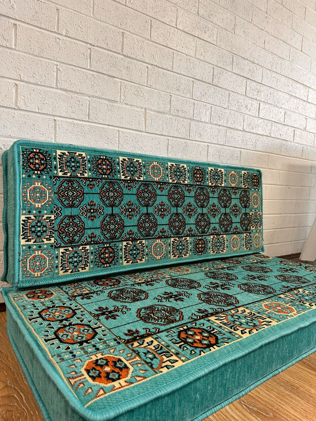 Double Cushion Set - Aqua