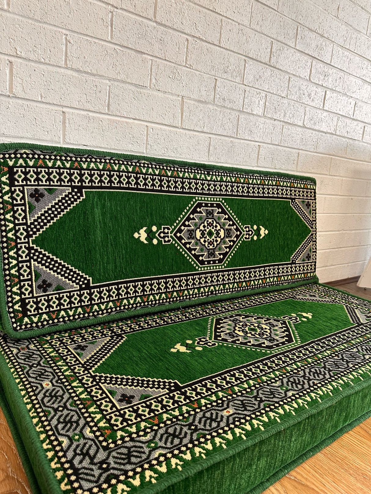 Double Cushion Set - Green