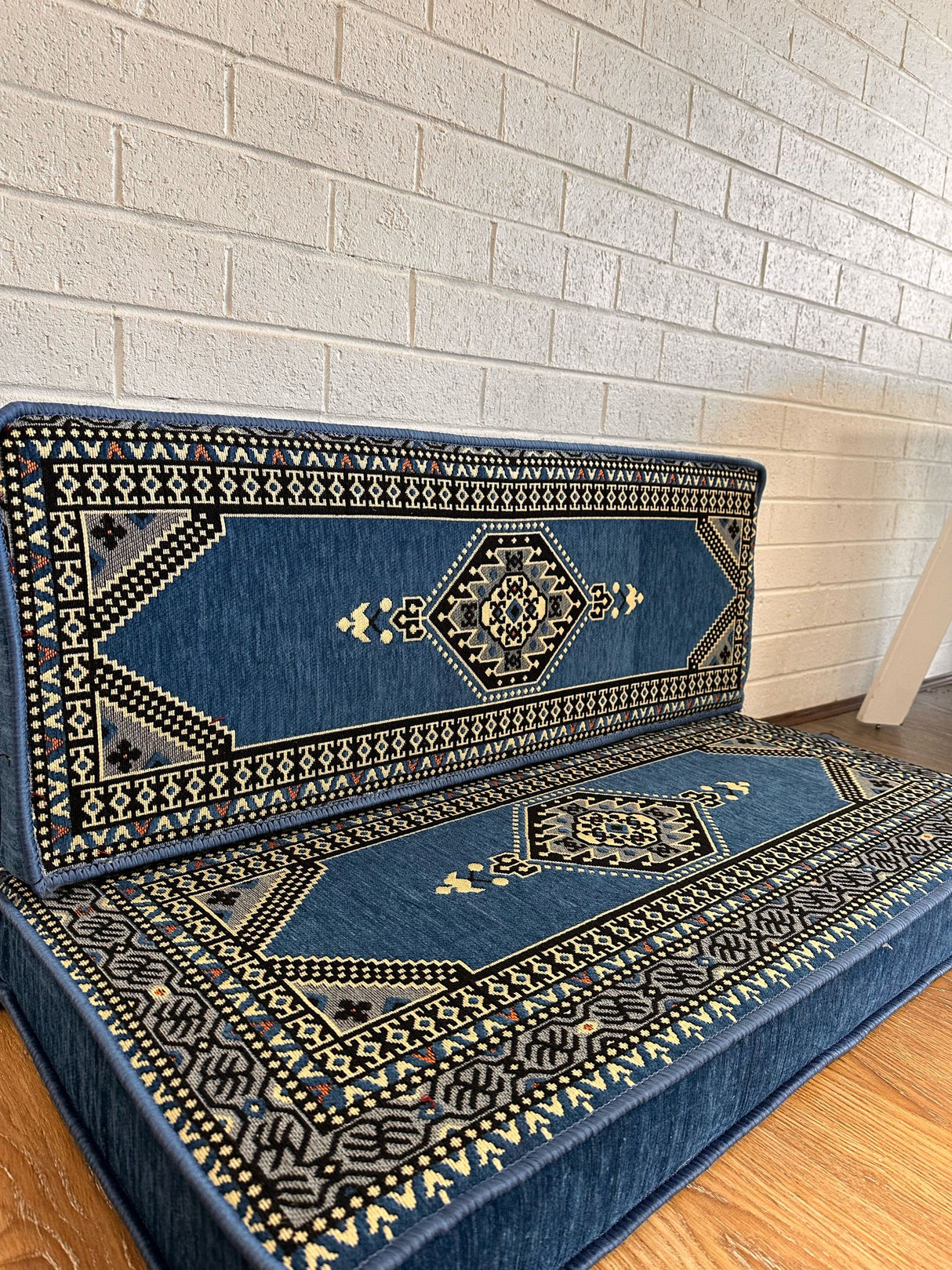 Double Cushion Set - Blue