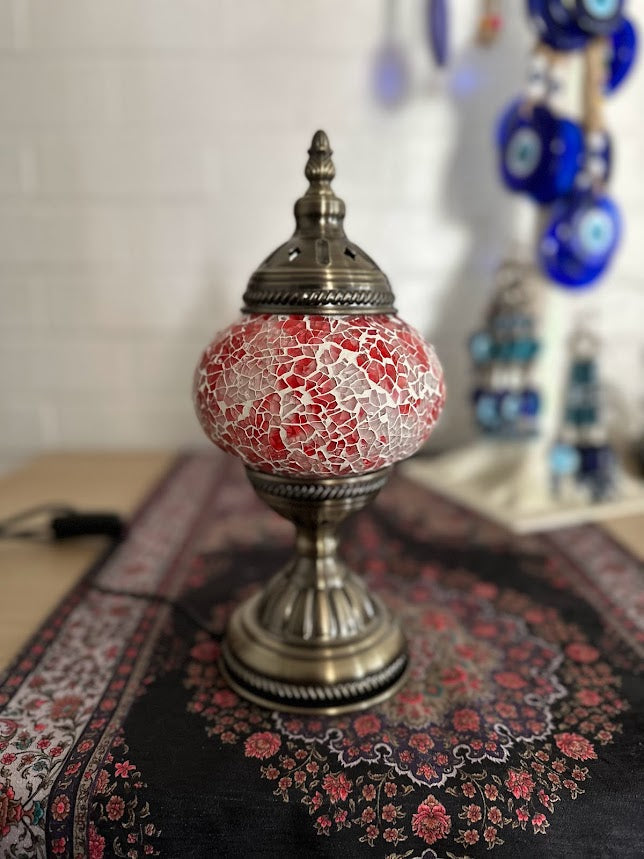 Table Lamps - Pink Pastel Crackle