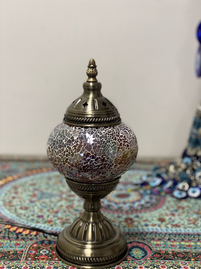 Table Lamps - Rainbow Crackle