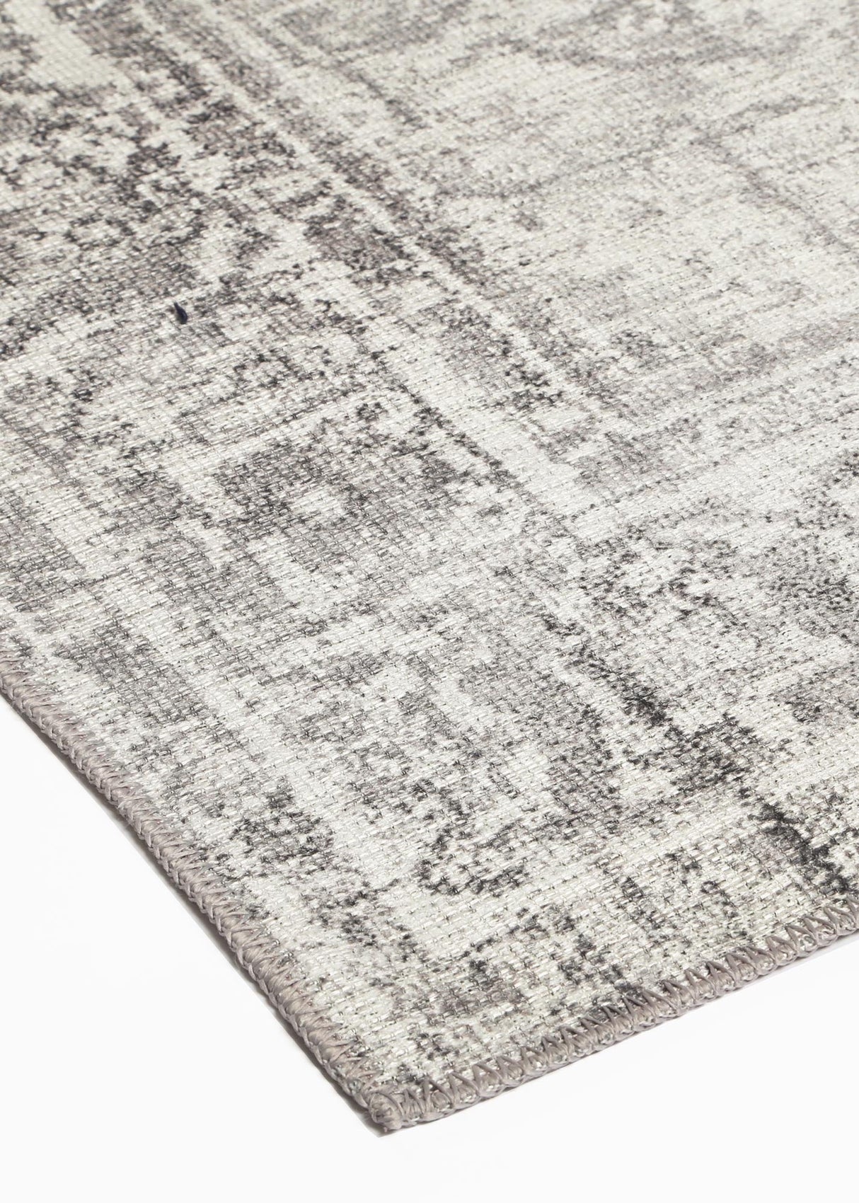Vintage Crown Chilaz Grey Distressed Vintage Rug