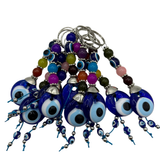 Handmade Color Beaded Keychain – Nazar Charm (10PCS)