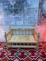 Double Sedir Cushion Navy with Chair