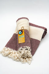 Turkish Cotton Towel - Maroon