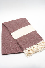 Turkish Cotton Towel - Maroon