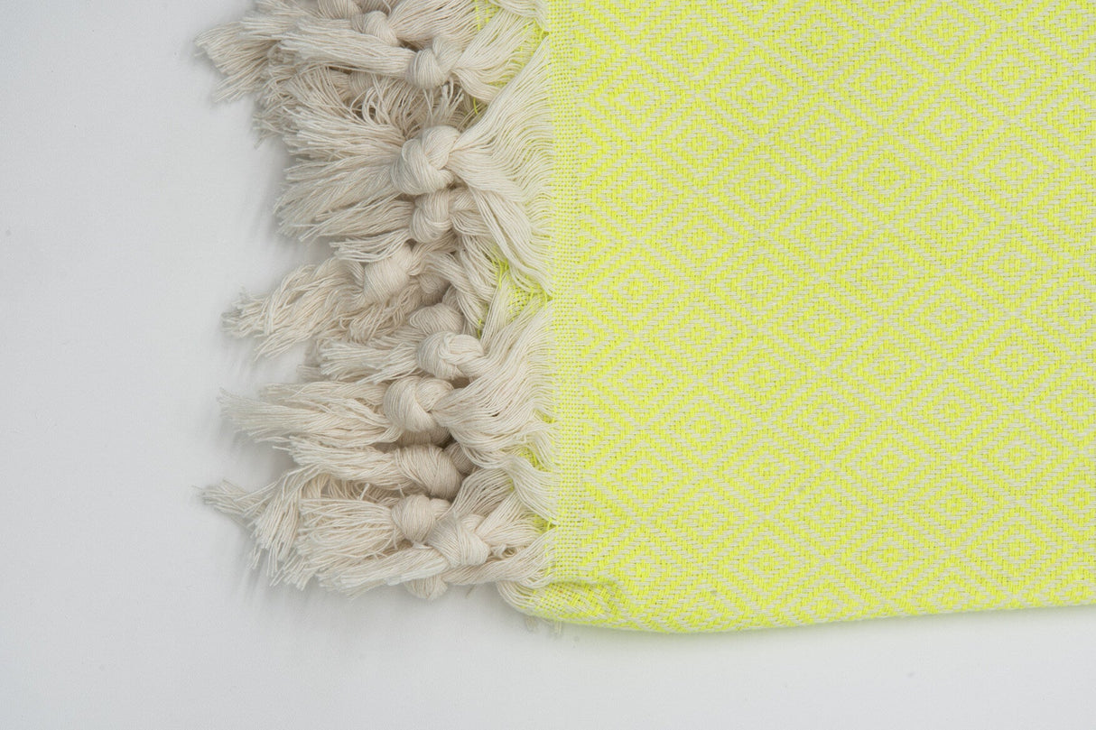 Turkish Cotton Towel - Neon Green