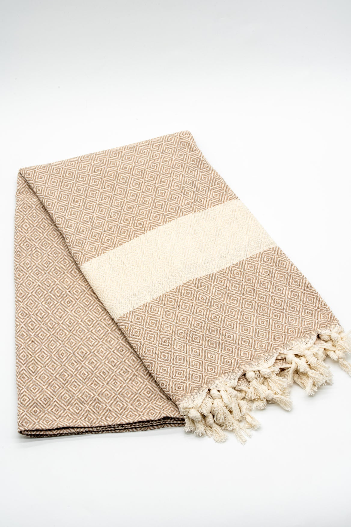 Turkish Cotton Towel - Beige