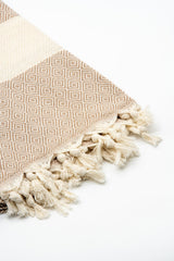 Turkish Cotton Towel - Beige