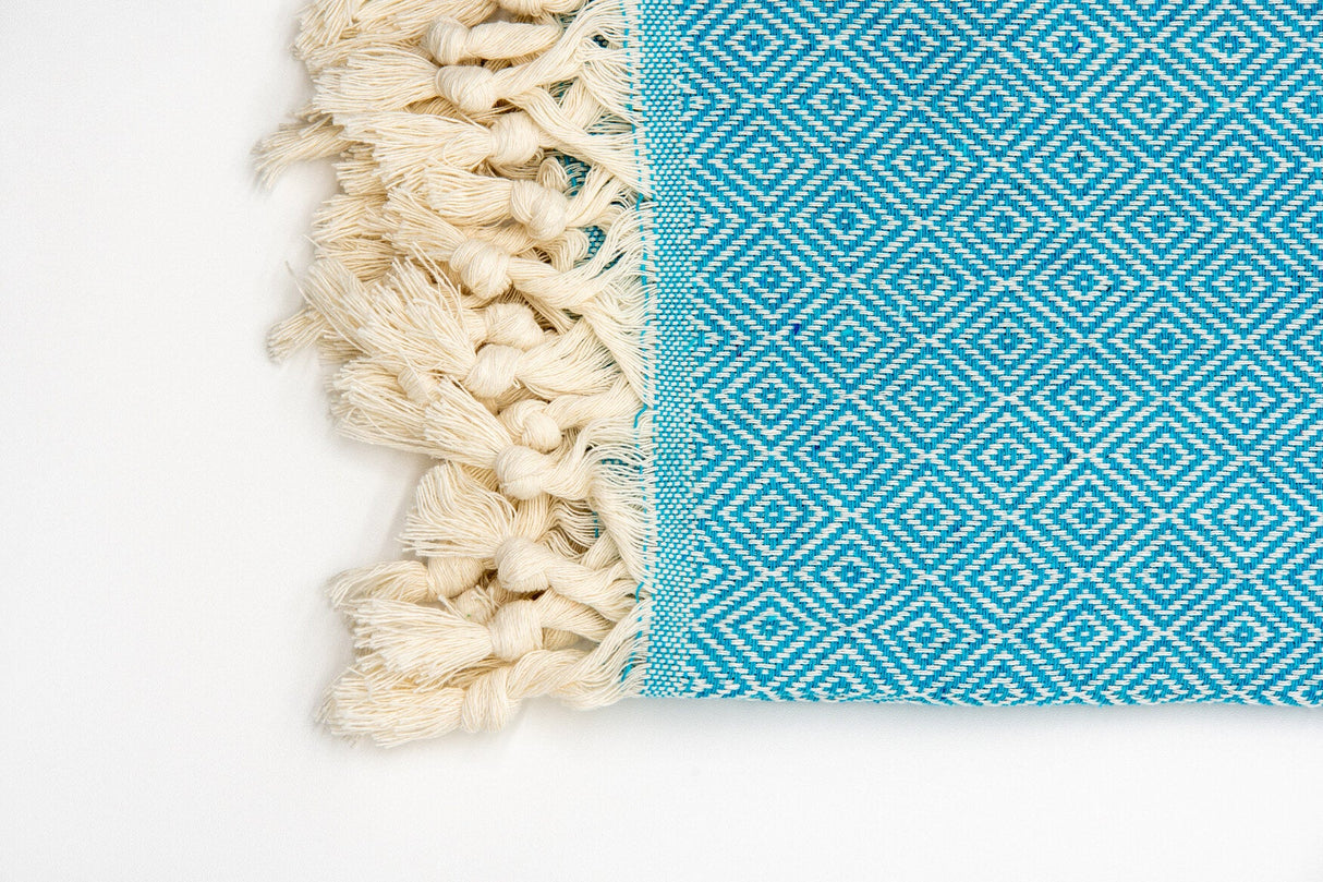 Turkish Cotton Towel - Blue