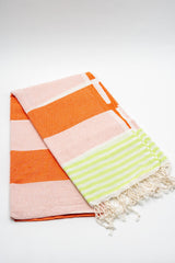 Turkish Cotton Towel - Marine Orange