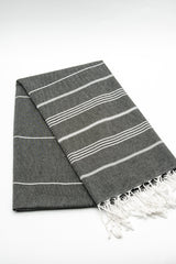 Turkish Cotton Towel - Black Sultan Series