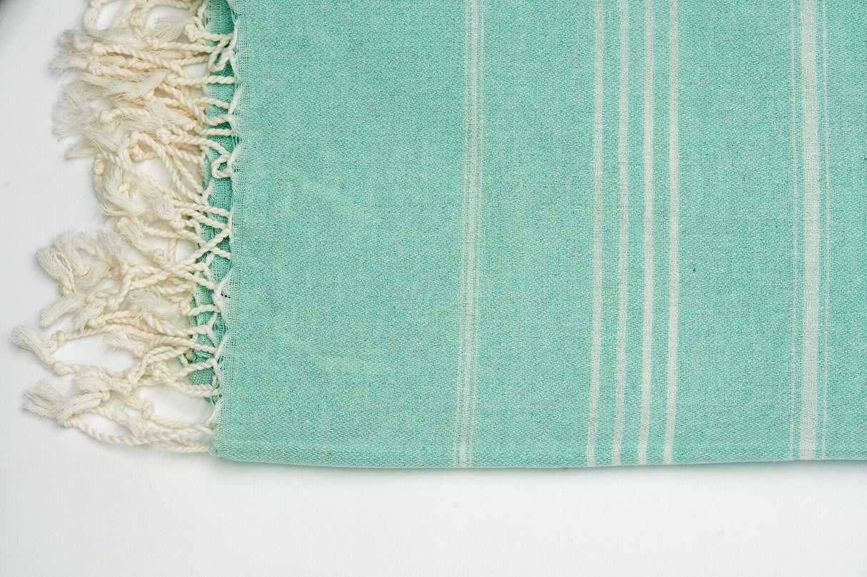 Turkish Cotton Towel - Aqua Sultan Series