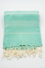 Turkish Cotton Towel - Aqua Sultan Series