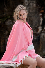 Turkish Cotton Towel - Neon Pink