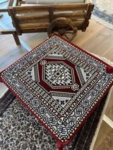 Ottoman Floor Cushion 60x60 - Maroon Palace