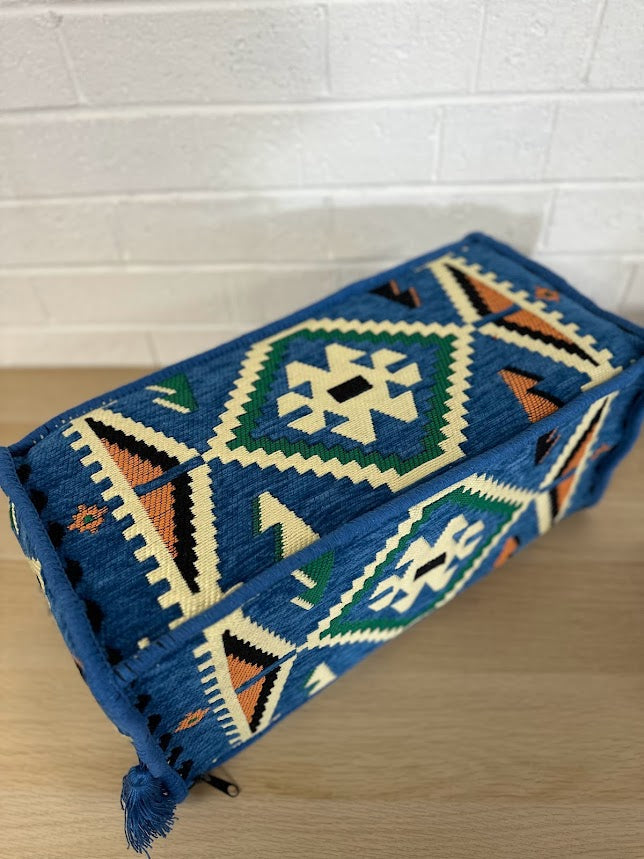 Armrest Blue Rhombus