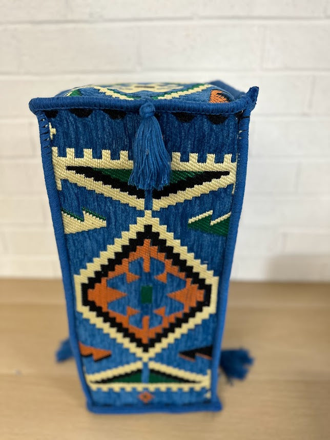 Armrest Blue Rhombus