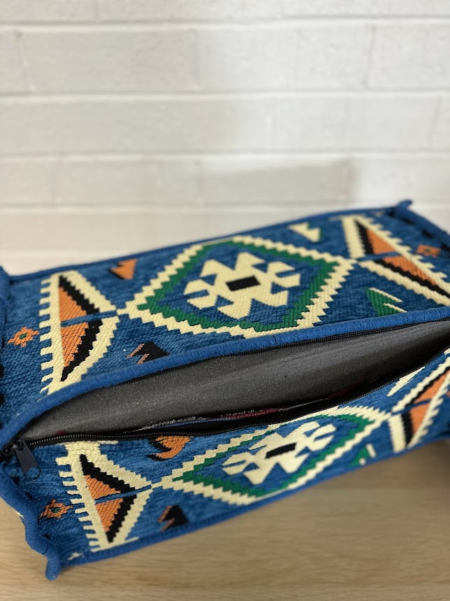 Armrest Blue Rhombus