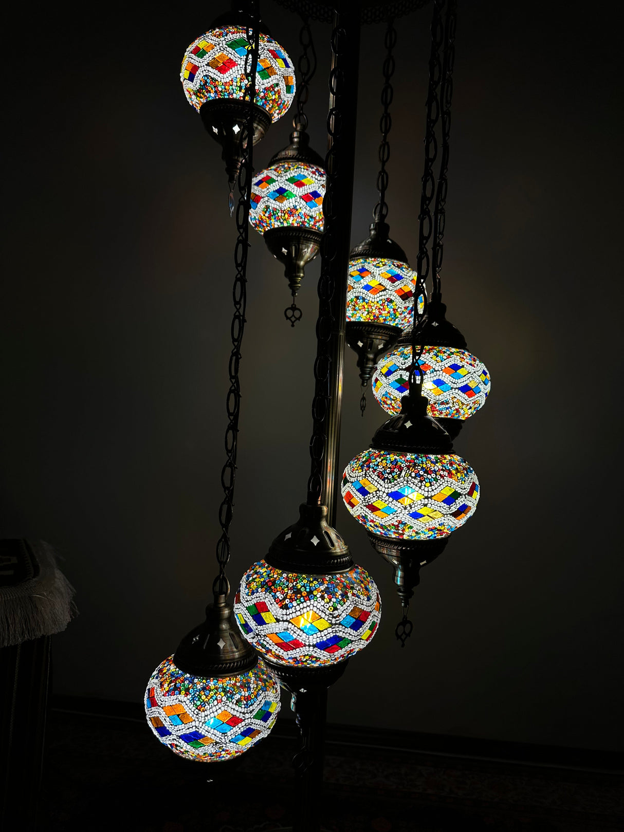 Turkish Floor Lamp with 7 Globes - RDM2