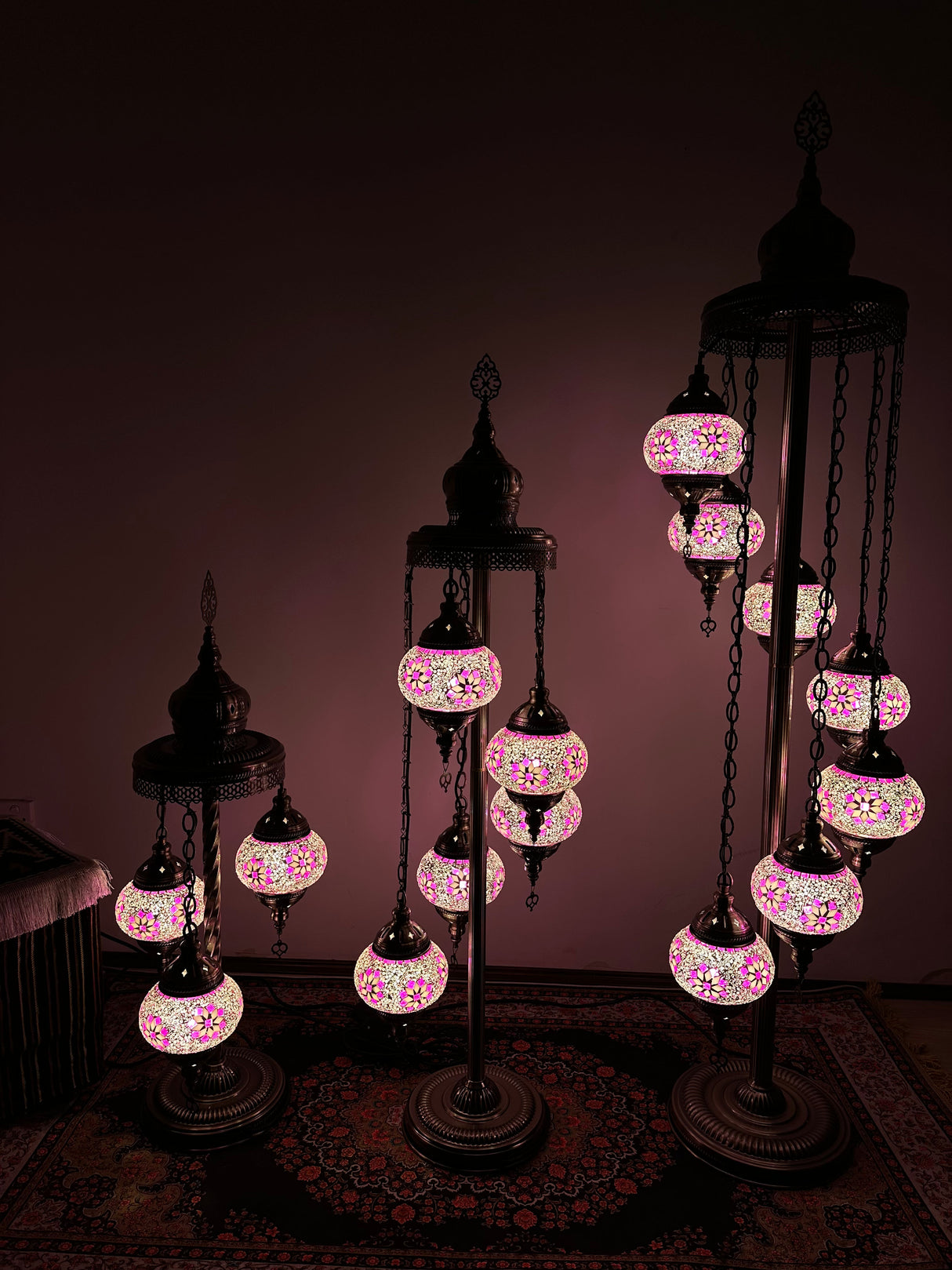 Turkish Floor Lamp with 5 Globes - FPP