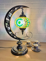 Crescent Moon Lamps - Yellow Star