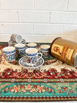 Iznik Tile Pattern Coffee Set