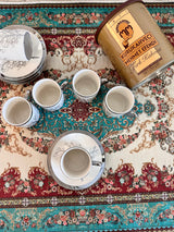 Tree of Life Pattern Turkish Coffee Set