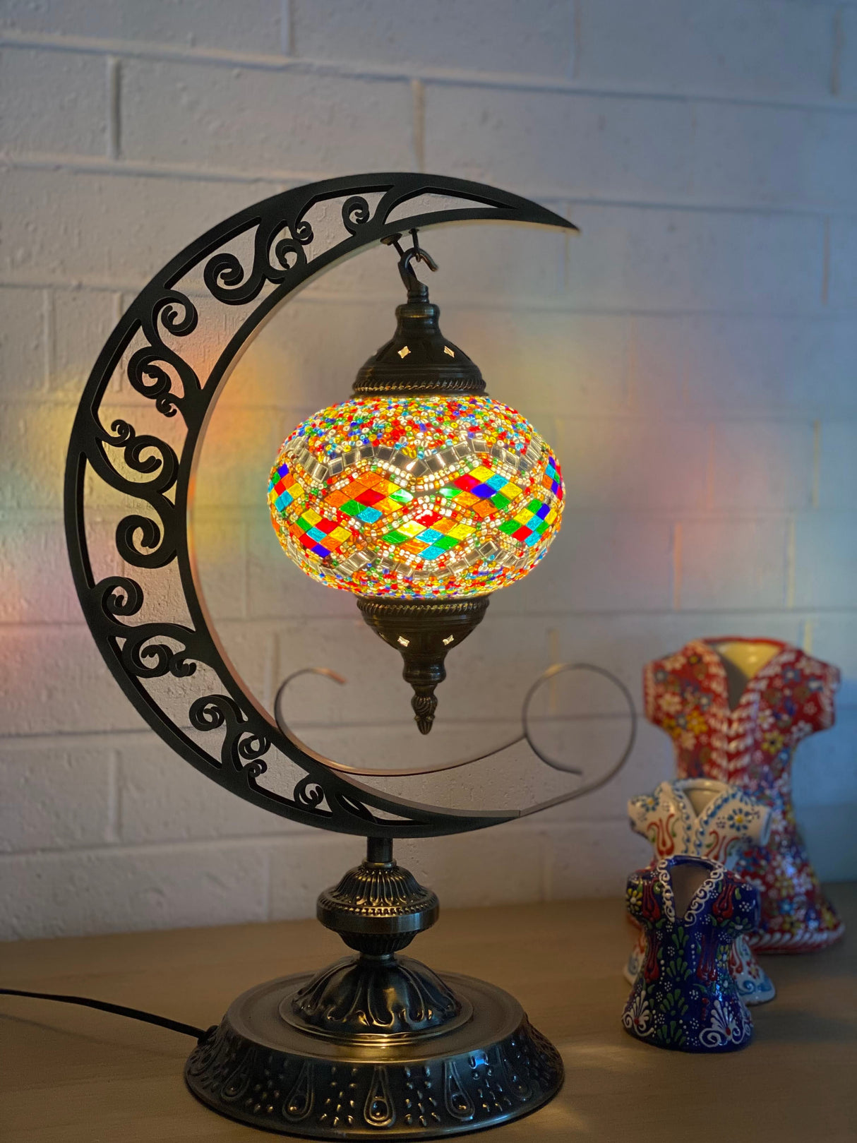 Crescent Moon Lamps - Rainbow