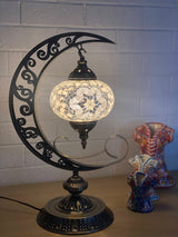 Crescent Moon Lamps - White Star