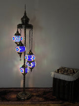 Turkish Floor Lamps 5 Pieces - Blue Star