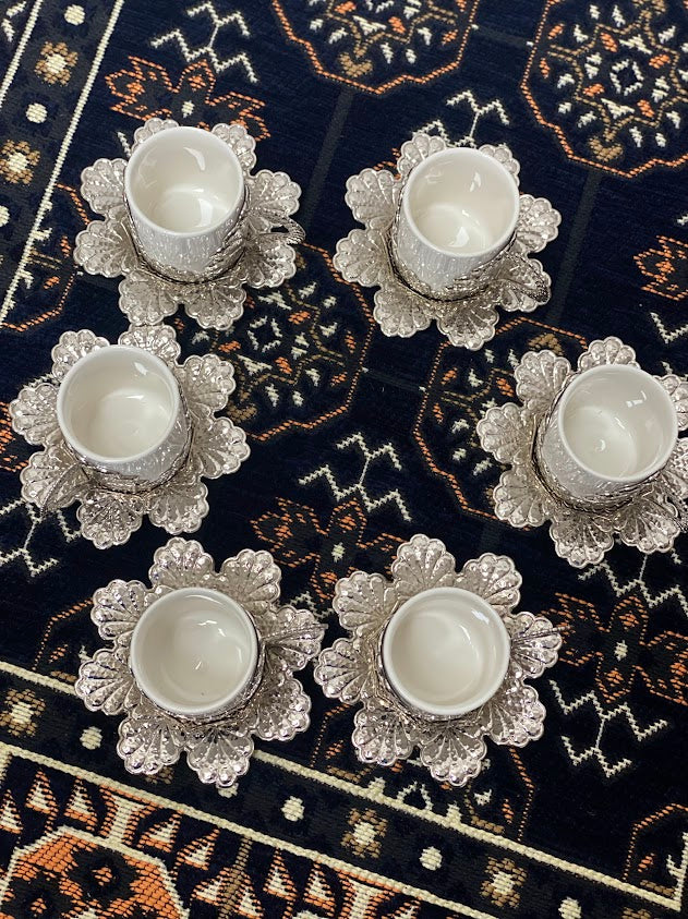 Sena Porcelain Turkish Coffee Set 12 Pieces