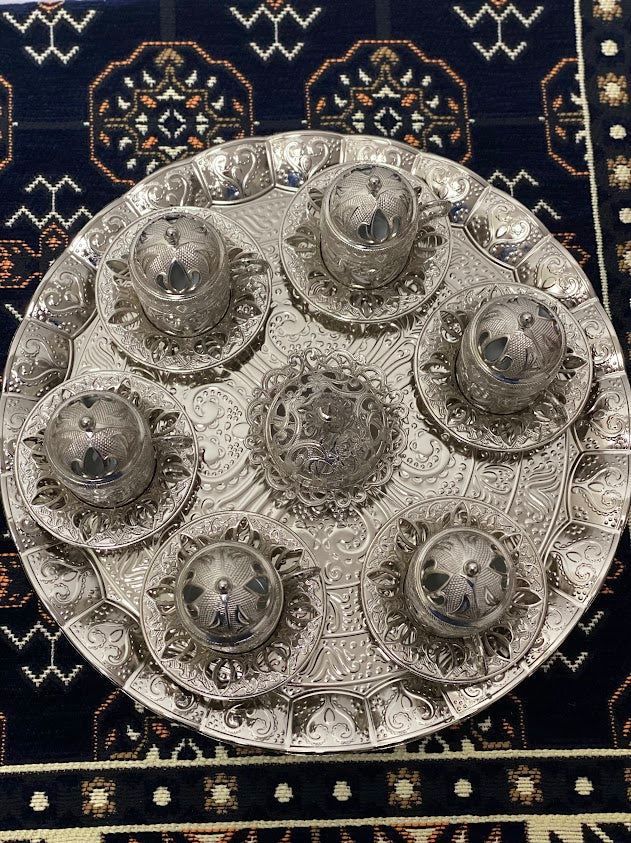 Sena Coffee Set - 12 Pieces with Tray