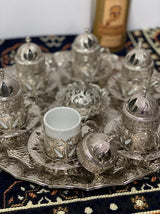 Sena Coffee Set - 12 Pieces with Tray